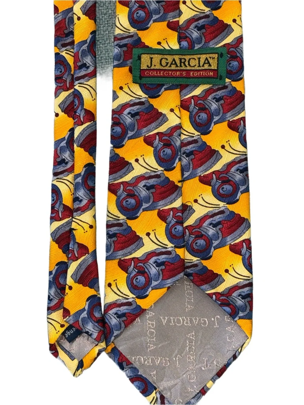 JERRY GARCIA Shades of Gold, Burgundy & Blue Collector’s Edition 100% Silk